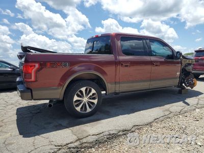 Trzecie zdjęcie samochodu z tyłu: 2017 FORD F150 SUPERCREW VIN:1FTEW1EG5HFC56045 - miniatura