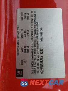 Zdjęcie 12 z 14 samochodu: 2008 PONTIAC SOLSTICE VIN:1G2MB35B58Y122331 - miniatura