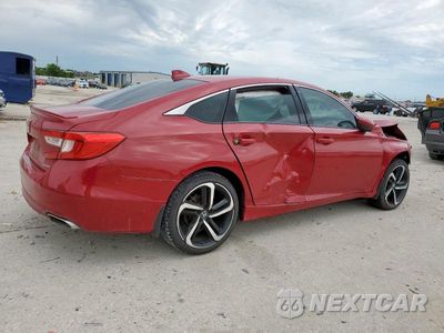 Trzecie zdjęcie samochodu z tyłu: 2018 HONDA ACCORD SPORT VIN:1HGCV1F32JA191083 - miniatura