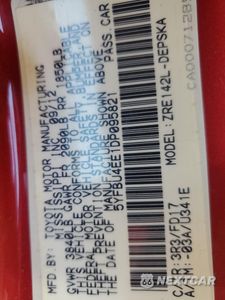 Zdjęcie 12 z 12 samochodu: 2013 TOYOTA COROLLA BASE VIN:5YFBU4EE1DP095821 - miniatura