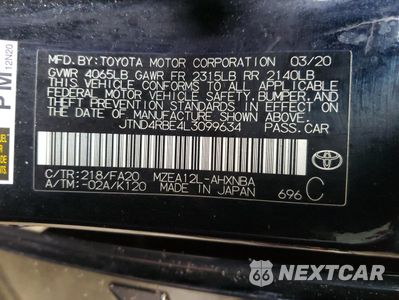 Zdjęcie 13 z 16 samochodu: 2020 TOYOTA COROLLA SE VIN:JTND4RBE4L3099634 - miniatura