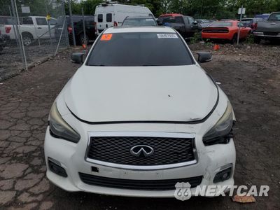 Piąte zdjęcie samochodu w środku: 2014 INFINITI Q50 BASE VIN:JN1BV7AR8EM697808 - miniatura