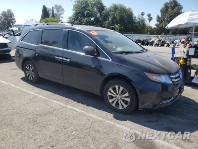 Czwarte zdjęcie samochodu z boku: 2015 HONDA ODYSSEY EXL VIN:5FNRL5H68FB129571 - miniatura