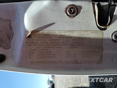 Zdjęcie 12 z 12 samochodu: 1994 CHEVROLET GMT-400 C2500 VIN:1GCGC24K9RE271362 - miniatura