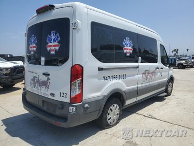 Trzecie zdjęcie samochodu z tyłu: 2018 FORD TRANSIT T-150 VIN:1FTYE2CM9JKB08699 - miniatura