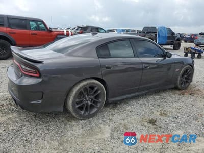 Trzecie zdjęcie samochodu z tyłu: 2021 DODGE CHARGER SCAT PACK VIN:2C3CDXGJ1MH531609 - miniatura