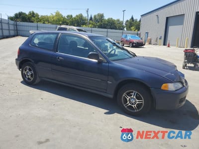 Czwarte zdjęcie samochodu z boku: 1992 HONDA CIVIC DX VIN:2HGEH2355NH552535 - miniatura