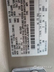 Zdjęcie 13 z 13 samochodu: 2018 FORD ESCAPE TITANIUM VIN:1FMCU9J91JUB44813 - miniatura