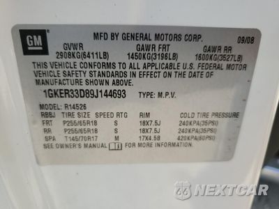Zdjęcie 13 z 15 samochodu: 2009 GMC ACADIA SLT-2 VIN:1GKER33D89J144693 - miniatura