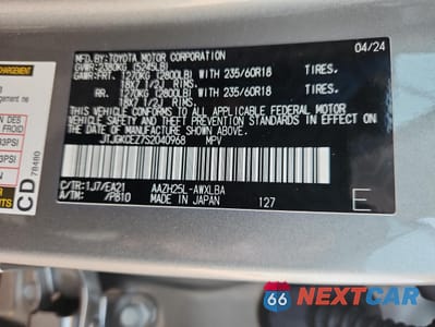 Zdjęcie 13 z 15 samochodu: 2025 LEXUS NX 350H BASE VIN:JTJGKCEZ7S2040968 - miniatura