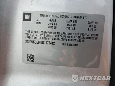 Zdjęcie 12 z 12 samochodu: 2011 CHEVROLET IMPALA LTZ VIN:2G1WC5EM9B1176412 - miniatura