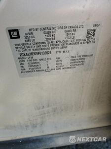Zdjęcie 13 z 13 samochodu: 2015 GMC TERRAIN SLE VIN:2GKALMEK9F6130022 - miniatura