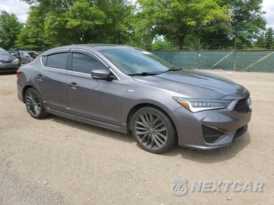 Czwarte zdjęcie samochodu z boku: 2022 ACURA ILX PREMIUM A-SPEC VIN:19UDE2F87NA007543 - miniatura