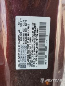 Zdjęcie 13 z 15 samochodu: 2012 HONDA ODYSSEY EXL VIN:5FNRL5H68CB016473 - miniatura