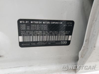 Zdjęcie 13 z 13 samochodu: 2017 MITSUBISHI LANCER ES VIN:JA32U2FU2HU005593 - miniatura
