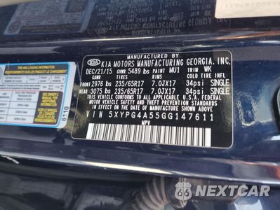 Zdjęcie 13 z 13 samochodu: 2016 KIA SORENTO LX VIN:5XYPG4A55GG147611 - miniatura