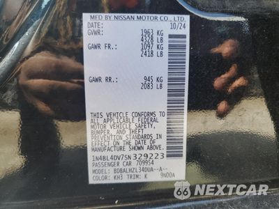 Zdjęcie 12 z 12 samochodu: 2025 NISSAN ALTIMA SV VIN:1N4BL4DV7SN329223 - miniatura