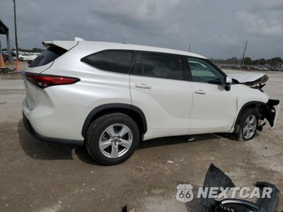 Trzecie zdjęcie samochodu z tyłu: 2021 TOYOTA HIGHLANDER L VIN:5TDZZRAH1MS032934 - miniatura