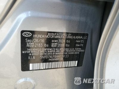 Zdjęcie 12 z 14 samochodu: 2017 HYUNDAI ELANTRA SE VIN:5NPD74LF6HH139133 - miniatura