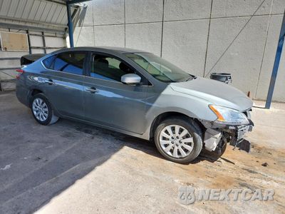 Czwarte zdjęcie samochodu z boku: 2014 NISSAN SENTRA S VIN:3N1AB7AP8EL683873 - miniatura