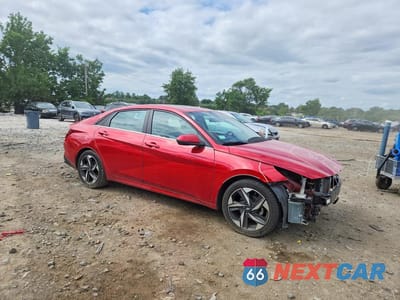 Czwarte zdjęcie samochodu z boku: 2021 HYUNDAI ELANTRA LIMITED VIN:5NPLP4AG1MH037059 - miniatura