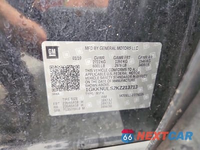 Zdjęcie 13 z 13 samochodu: 2019 GMC ACADIA SLT-1 VIN:1GKKNULS2KZ213713 - miniatura