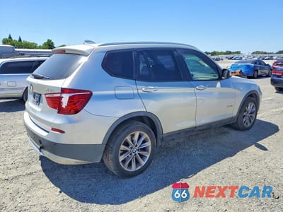 Trzecie zdjęcie samochodu z tyłu: 2014 BMW X3 XDRIVE28I VIN:5UXWX9C55E0D17086 - miniatura