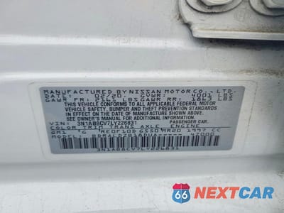Zdjęcie 12 z 12 samochodu: 2020 NISSAN SENTRA SV VIN:3N1AB8CV7LY226831 - miniatura