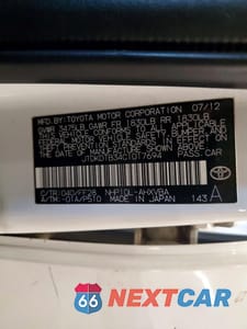 Zdjęcie 12 z 12 samochodu: 2012 TOYOTA PRIUS C TWO VIN:JTDKDTB34C1017694 - miniatura