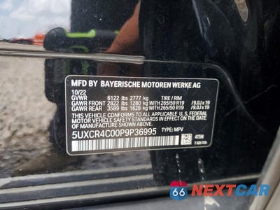 Zdjęcie 12 z 12 samochodu: 2023 BMW X5 SDRIVE 40I VIN:5UXCR4C00P9P36995 - miniatura