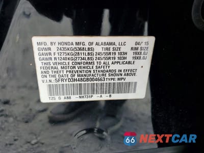 Zdjęcie 13 z 13 samochodu: 2016 ACURA MDX TECHNOLOGY VIN:5FRYD3H48GB004663 - miniatura