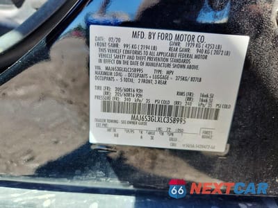 Zdjęcie 12 z 12 samochodu: 2020 FORD ECOSPORT SE VIN:MAJ6S3GLXLC358995 - miniatura