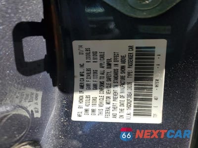 Zdjęcie 12 z 12 samochodu: 2014 HONDA ACCORD LX VIN:1HGCR2F3XEA128006 - miniatura