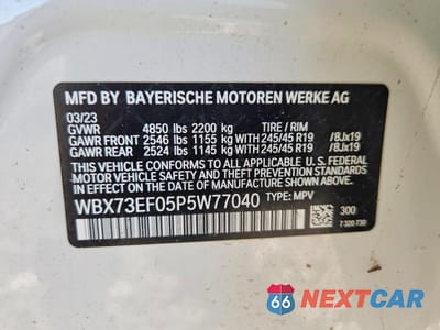Zdjęcie 13 z 13 samochodu: 2023 BMW X1 XDRIVE28I VIN:WBX73EF05P5W77040 - miniatura