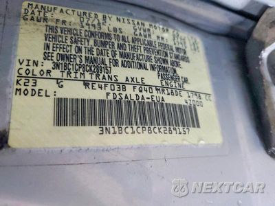 Zdjęcie 13 z 13 samochodu: 2012 NISSAN VERSA 1.8 S VIN:3N1BC1CP8CK289157 - miniatura