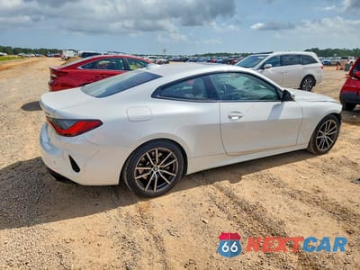 Trzecie zdjęcie samochodu z tyłu: 2022 BMW 430I VIN:WBA53AP04NCH81023 - miniatura