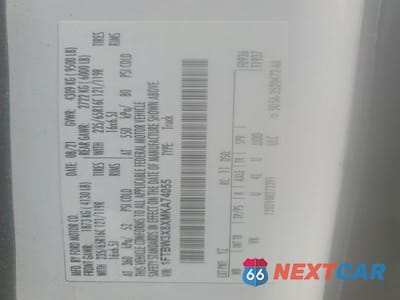 Zdjęcie 13 z 13 samochodu: 2021 FORD TRANSIT 350 DELIVERY VAN VIN:1FTBW3X8XMKA74055 - miniatura