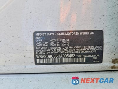 Zdjęcie 13 z 13 samochodu: 2017 BMW 330 XI VIN:WBA8D9C36HA005482 - miniatura