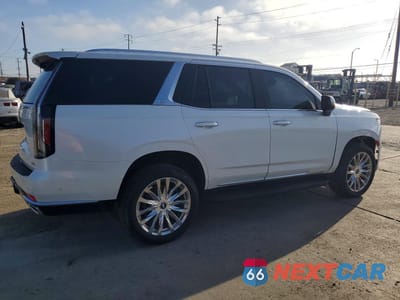Trzecie zdjęcie samochodu z tyłu: 2021 CADILLAC ESCALADE PREMIUM LUXURY VIN:1GYS4BKLXMR273331 - miniatura