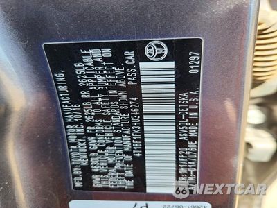 Zdjęcie 12 z 12 samochodu: 2017 TOYOTA CAMRY SE VIN:4T1BF1FK3HU346274 - miniatura