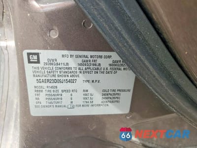 Zdjęcie 12 z 12 samochodu: 2009 BUICK ENCLAVE CXL VIN:5GAER23D09J154027 - miniatura