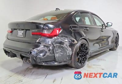 Trzecie zdjęcie samochodu z tyłu: 2021 BMW M3 COMPETITION VIN:WBS33AY01MFK86175 - miniatura