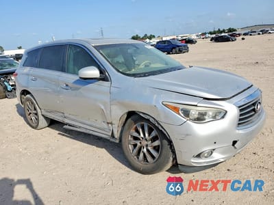 Czwarte zdjęcie samochodu z boku: 2013 INFINITI JX35 BASE VIN:5N1AL0MN5DC316222 - miniatura