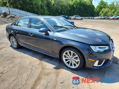 Czwarte zdjęcie samochodu z boku: 2019 AUDI A4 PREMIUM PLUS VIN:WAUENAF45KA015952 - miniatura