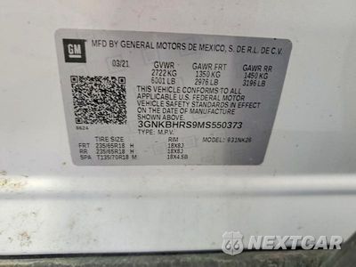 Zdjęcie 12 z 12 samochodu: 2021 CHEVROLET BLAZER 2LT VIN:3GNKBHRS9MS550373 - miniatura
