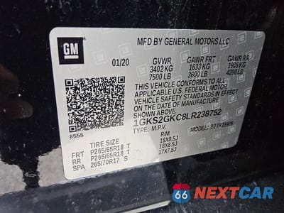 Zdjęcie 13 z 13 samochodu: 2020 GMC YUKON XL K1500 SLT VIN:1GKS2GKC8LR238752 - miniatura