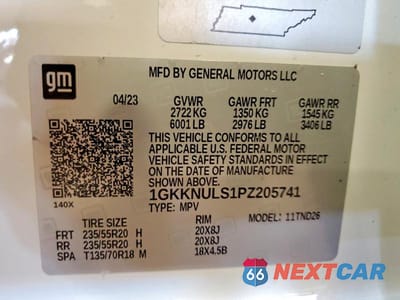 Zdjęcie 13 z 13 samochodu: 2023 GMC ACADIA SLT VIN:1GKKNULS1PZ205741 - miniatura