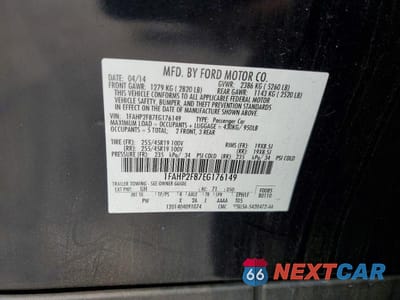 Zdjęcie 12 z 12 samochodu: 2014 FORD TAURUS LIMITED VIN:1FAHP2F87EG176149 - miniatura