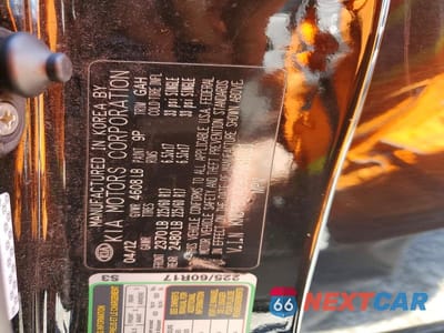 Zdjęcie 13 z 13 samochodu: 2012 KIA SPORTAGE LX VIN:KNDPBCA29C7331021 - miniatura