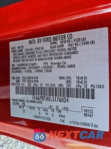 Zdjęcie 12 z 12 samochodu: 2020 FORD MUSTANG VIN:1FA6P8THXL5176024 - miniatura